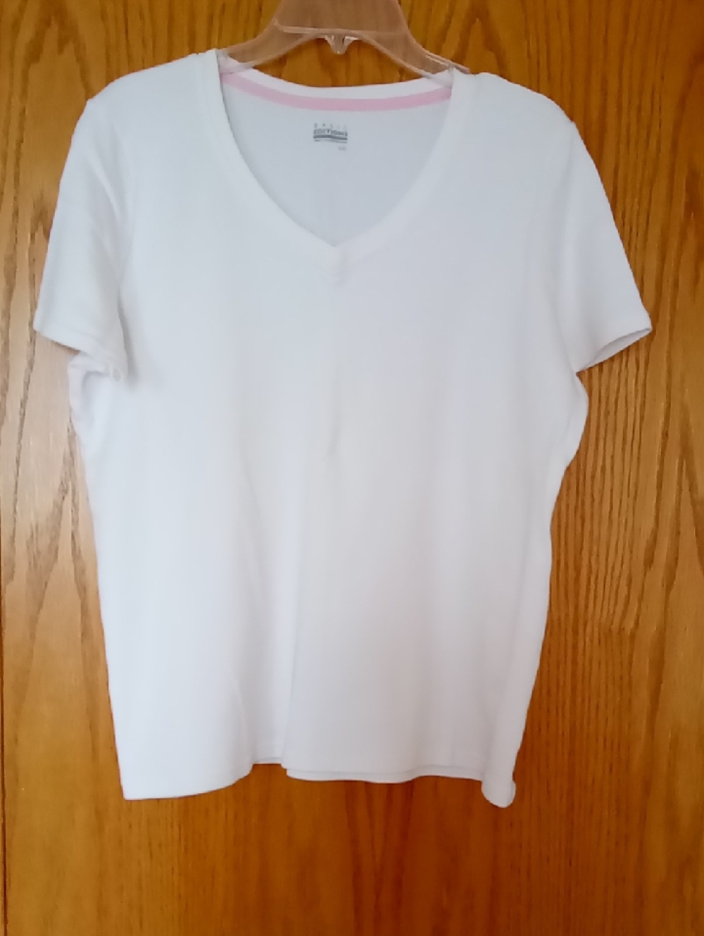White V-Neck Women's Top